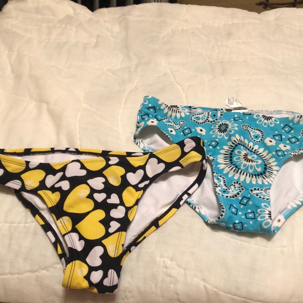 2 Girls size M(7-8) OP Swimsuit Bottoms